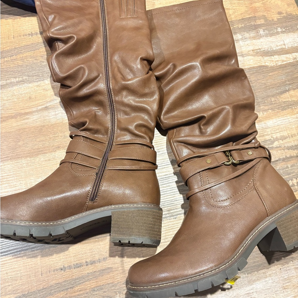 Brown Leather Women's Boots